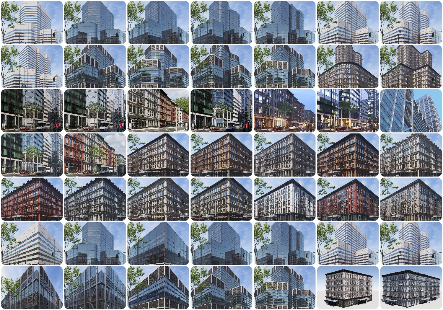 适用于建筑可视化与城市规划的专业3D楼房模型集支持MAX2019及以上多渲染器兼容Evermotion Archmodels vol.267